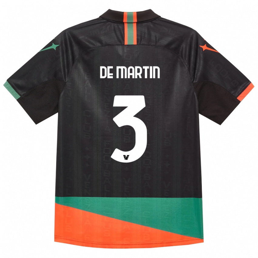 נשים Lorenzo De Martin #3 שחור כתום ירוק ג'רזי ביתית 2026/27 חולצה קצרה