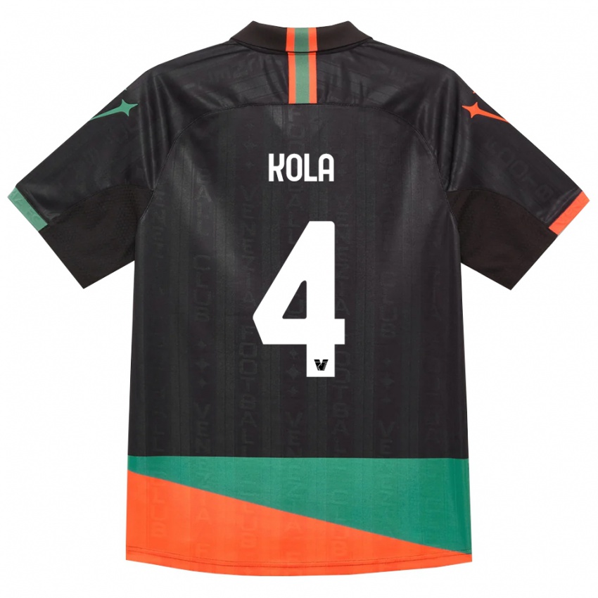 נשים Davide Kola #4 שחור כתום ירוק ג'רזי ביתית 2026/27 חולצה קצרה