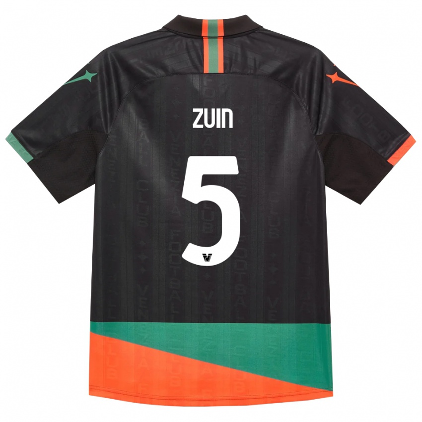 נשים Gregorio Zuin #5 שחור כתום ירוק ג'רזי ביתית 2026/27 חולצה קצרה
