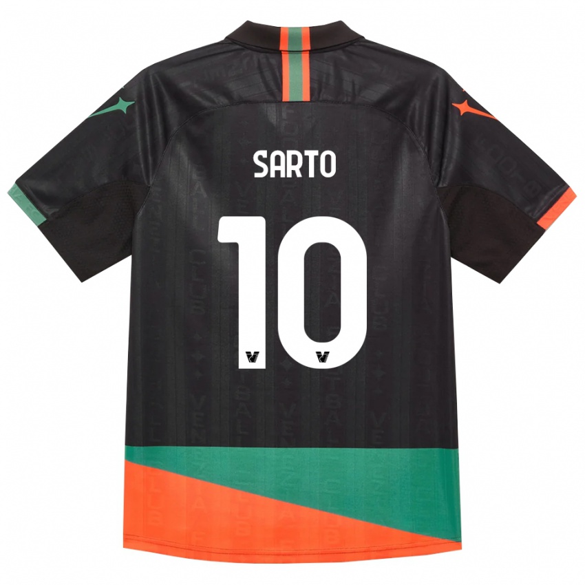 נשים Gabriel Sarto #10 שחור כתום ירוק ג'רזי ביתית 2026/27 חולצה קצרה