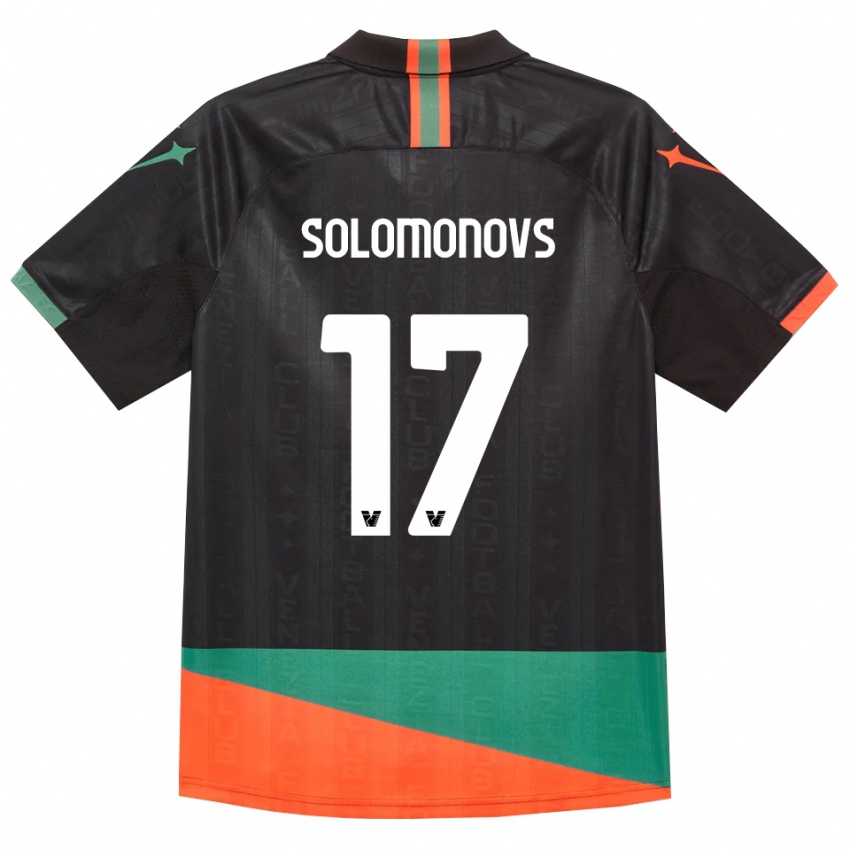 נשים Nikita Solomonovs #17 שחור כתום ירוק ג'רזי ביתית 2026/27 חולצה קצרה