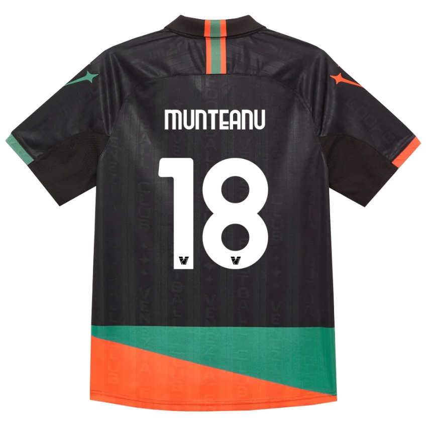 נשים Denis Munteanu #18 שחור כתום ירוק ג'רזי ביתית 2026/27 חולצה קצרה
