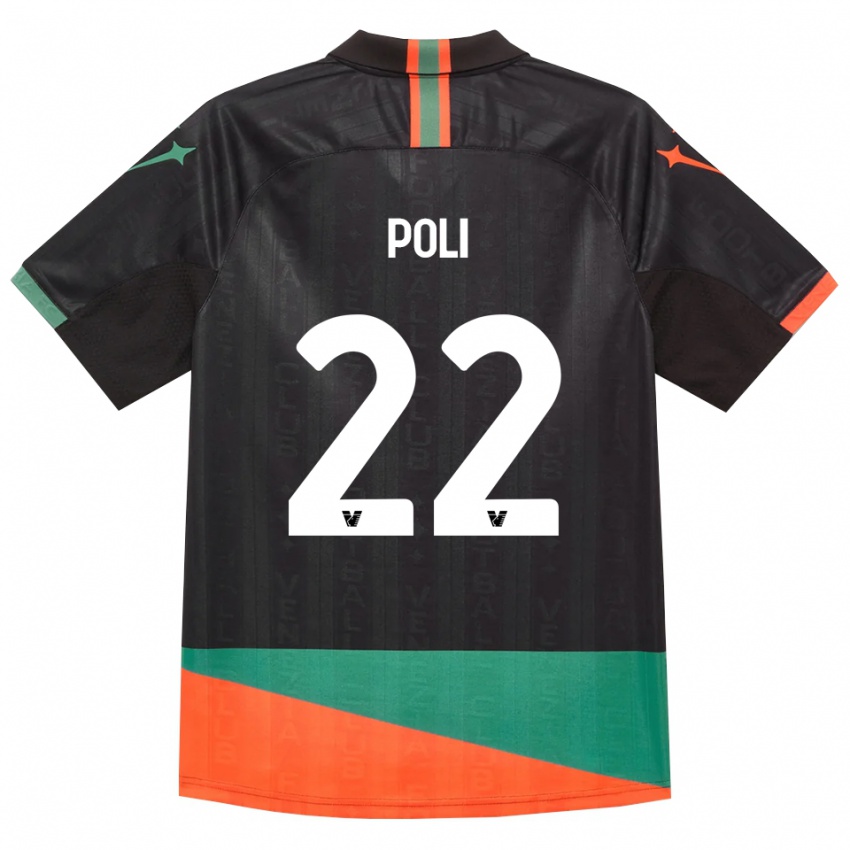 נשים Elena Poli #22 שחור כתום ירוק ג'רזי ביתית 2026/27 חולצה קצרה