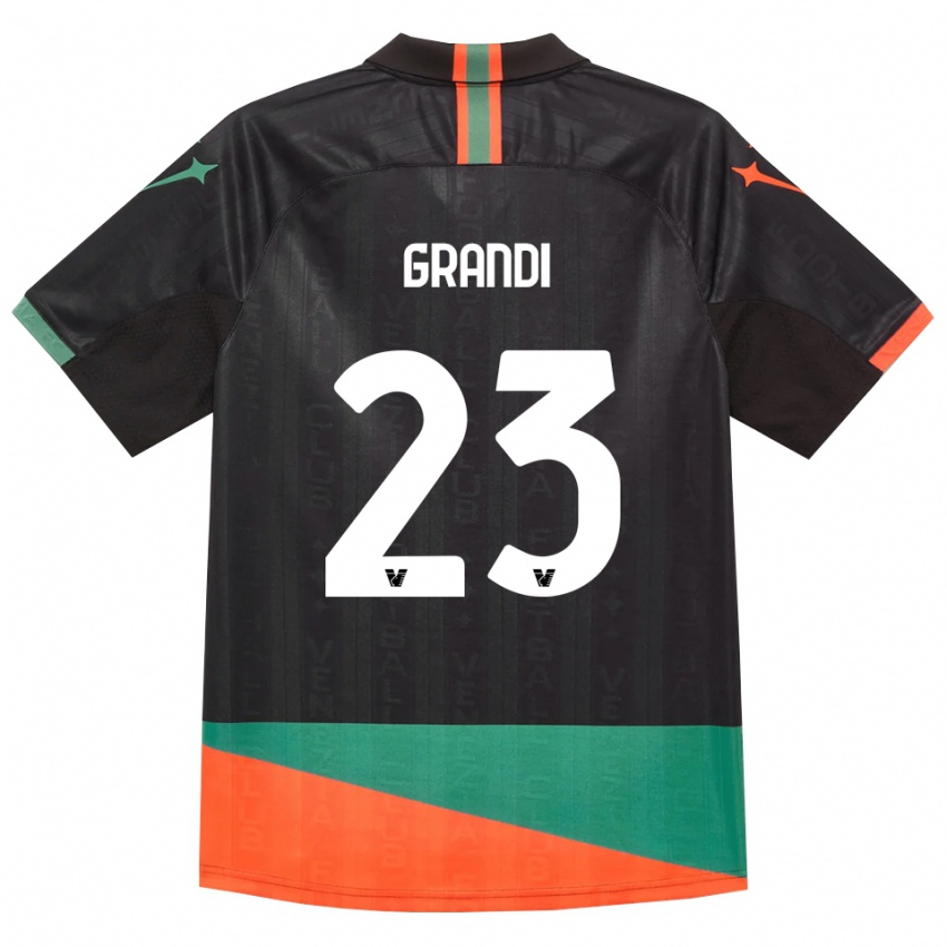 נשים Matteo Grandi #23 שחור כתום ירוק ג'רזי ביתית 2026/27 חולצה קצרה