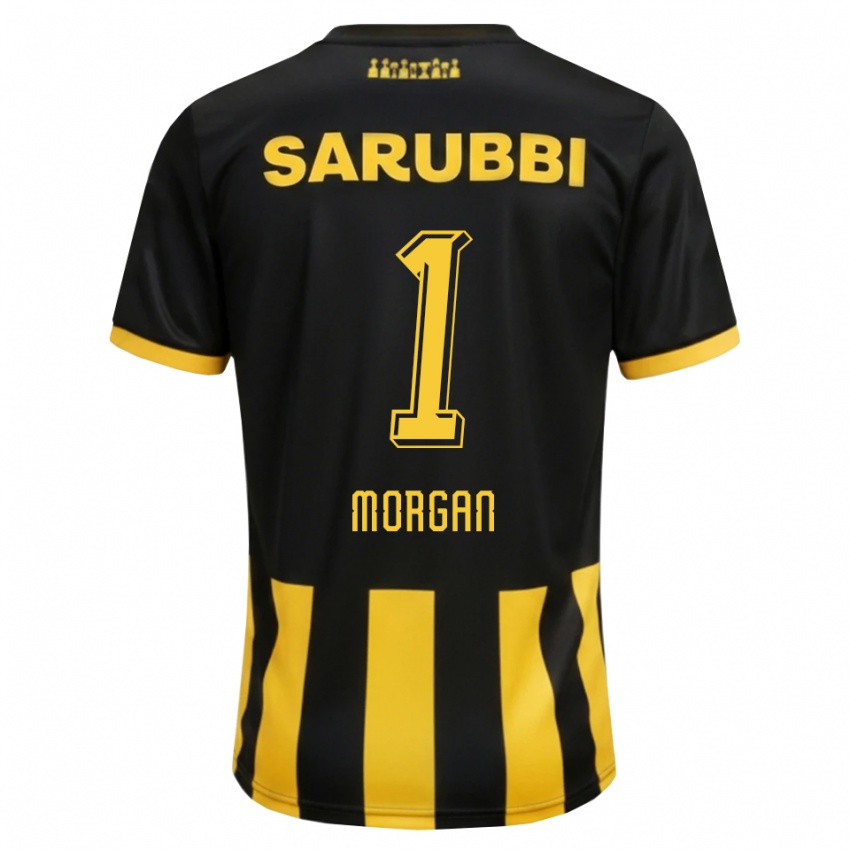 נשים Kevin Morgan #1 שחור צהוב ג'רזי ביתית 2026/27 חולצה קצרה