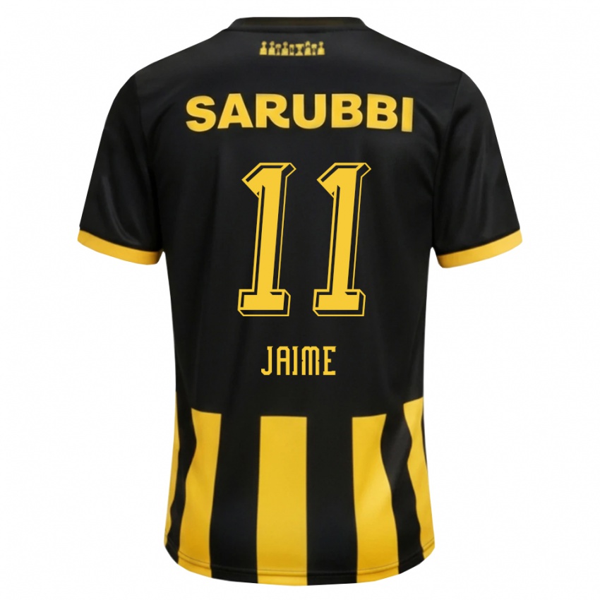 נשים Cristian Jaime #11 שחור צהוב ג'רזי ביתית 2026/27 חולצה קצרה