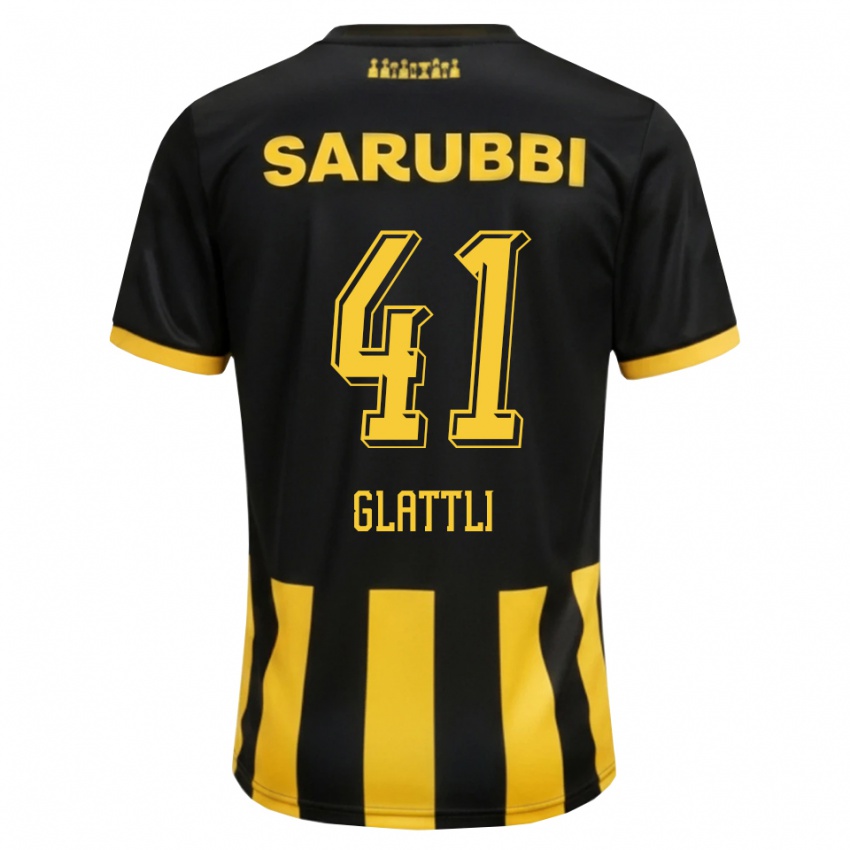 נשים Tiago Glattli #41 שחור צהוב ג'רזי ביתית 2026/27 חולצה קצרה