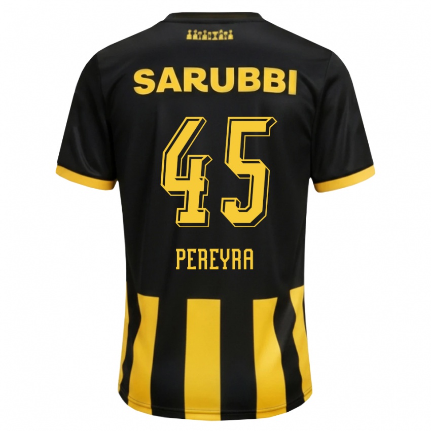 נשים Estevan Pereyra #45 שחור צהוב ג'רזי ביתית 2026/27 חולצה קצרה