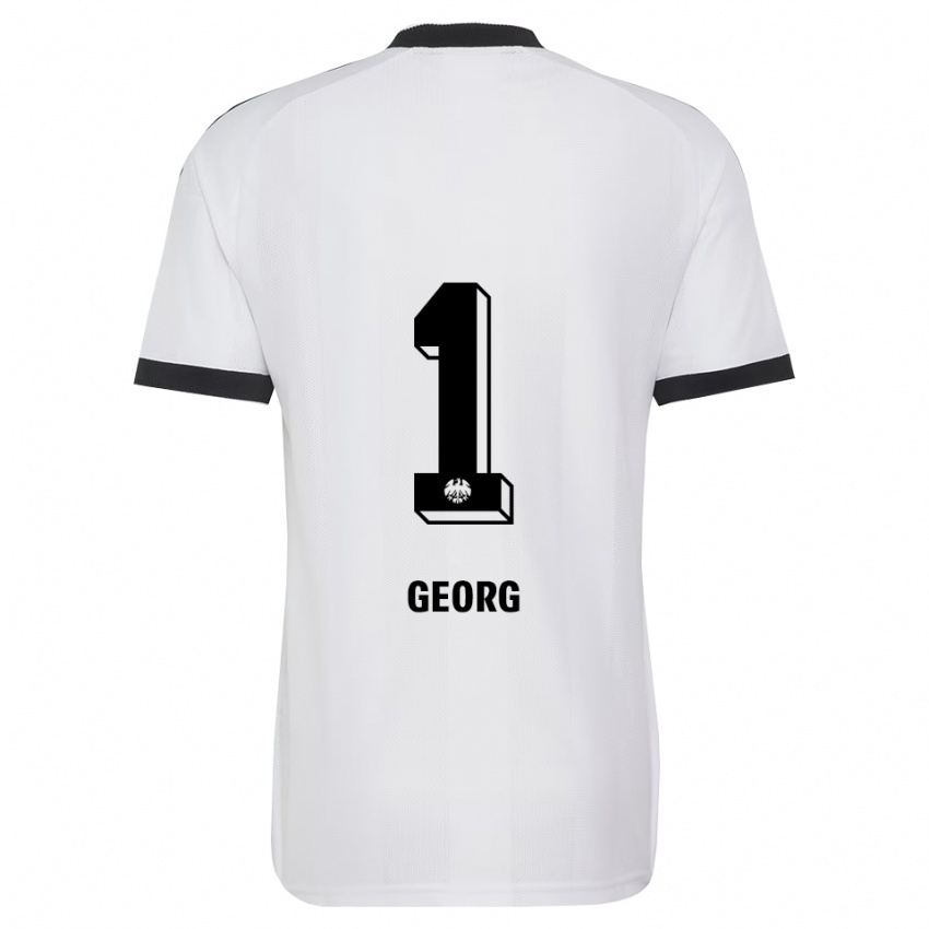 נשים Hannes Georg #1 שחור לבן הרחק ג'רזי 2026/27 חולצה קצרה