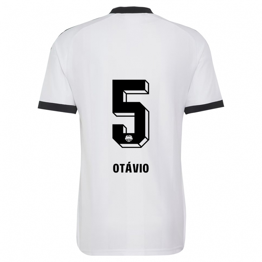 נשים Otávio Manoel Galdino Fernandes #5 שחור לבן הרחק ג'רזי 2026/27 חולצה קצרה