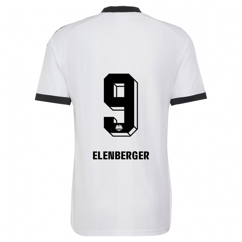 נשים Samuel Elenberger #9 שחור לבן הרחק ג'רזי 2026/27 חולצה קצרה