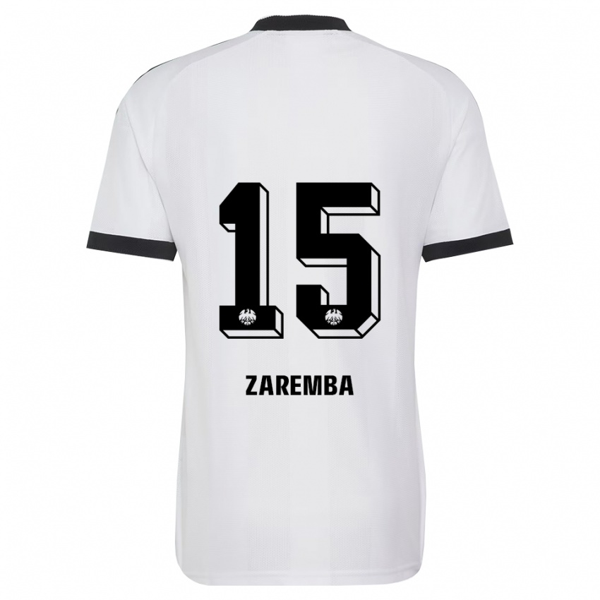 נשים Marcel Zaremba #15 שחור לבן הרחק ג'רזי 2026/27 חולצה קצרה
