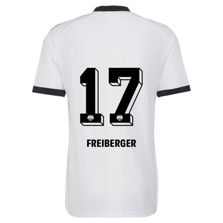נשים Benjamin Freiberger #17 שחור לבן הרחק ג'רזי 2026/27 חולצה קצרה