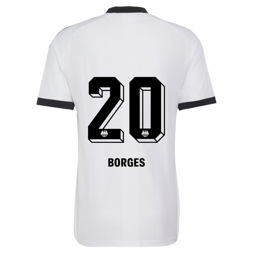 נשים Gustavo Borges #20 שחור לבן הרחק ג'רזי 2026/27 חולצה קצרה
