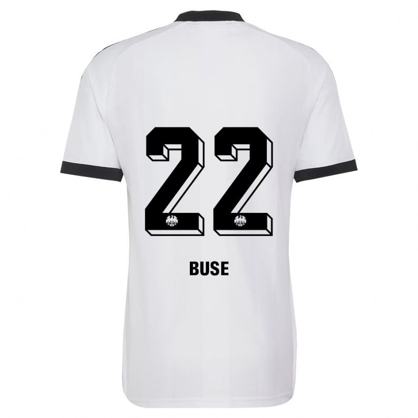 נשים Gabriel Buse #22 שחור לבן הרחק ג'רזי 2026/27 חולצה קצרה
