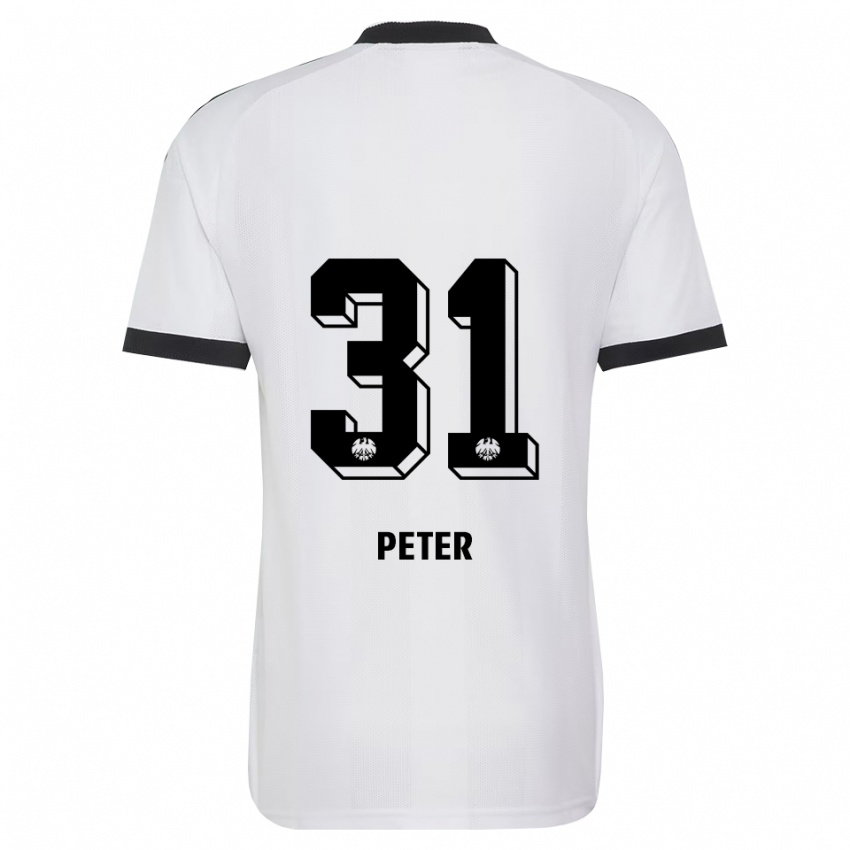 נשים Henrik Peter #31 שחור לבן הרחק ג'רזי 2026/27 חולצה קצרה