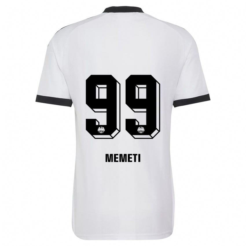 נשים Ereleta Memeti #99 שחור לבן הרחק ג'רזי 2026/27 חולצה קצרה