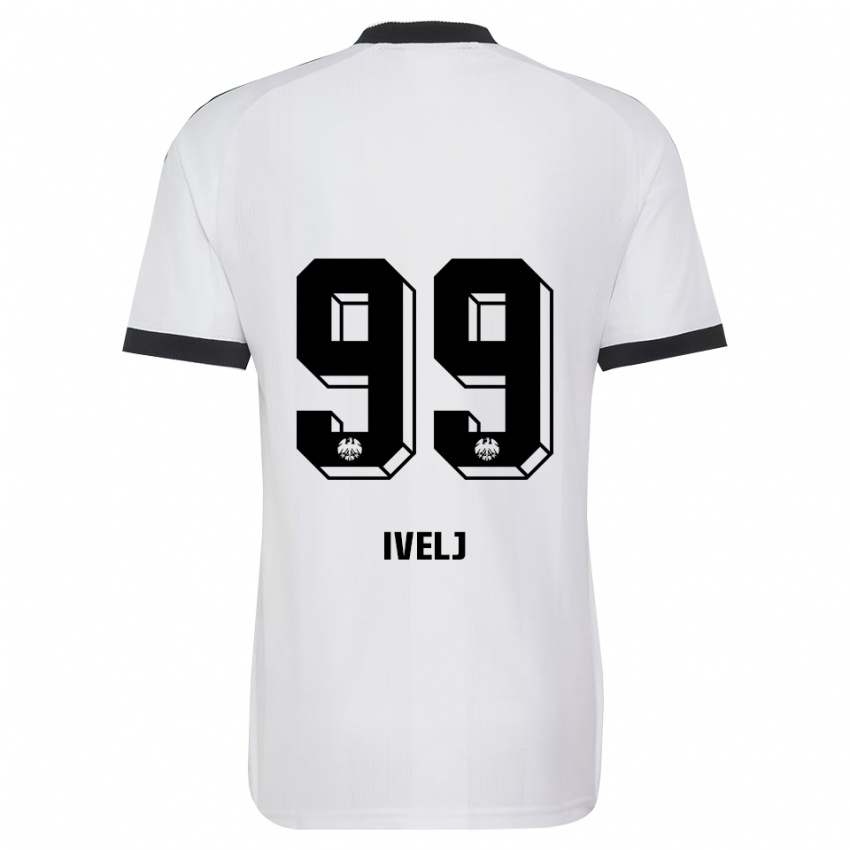 נשים Noemi Ivelj #99 שחור לבן הרחק ג'רזי 2026/27 חולצה קצרה