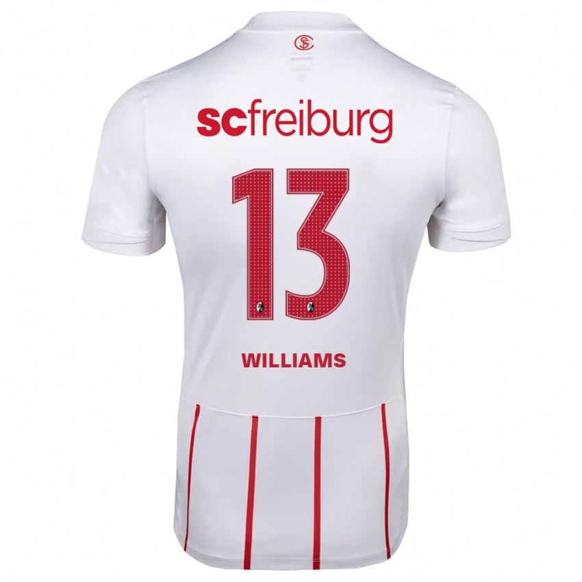 נשים Daniel Williams #13 לבן אדום צהוב הרחק ג'רזי 2026/27 חולצה קצרה