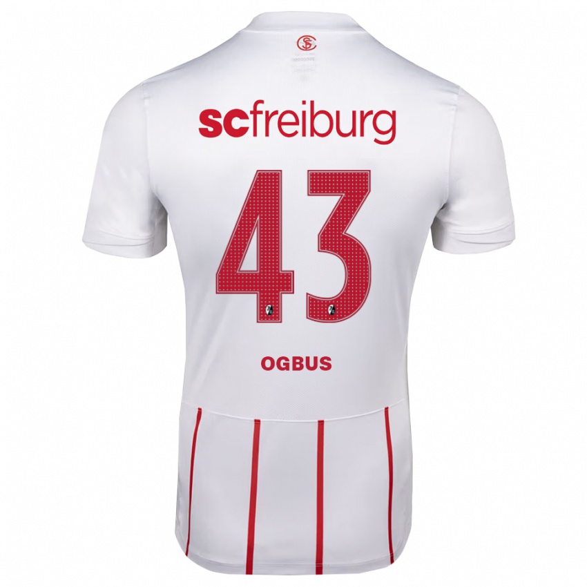 נשים Bruno Ogbus #43 לבן אדום צהוב הרחק ג'רזי 2026/27 חולצה קצרה