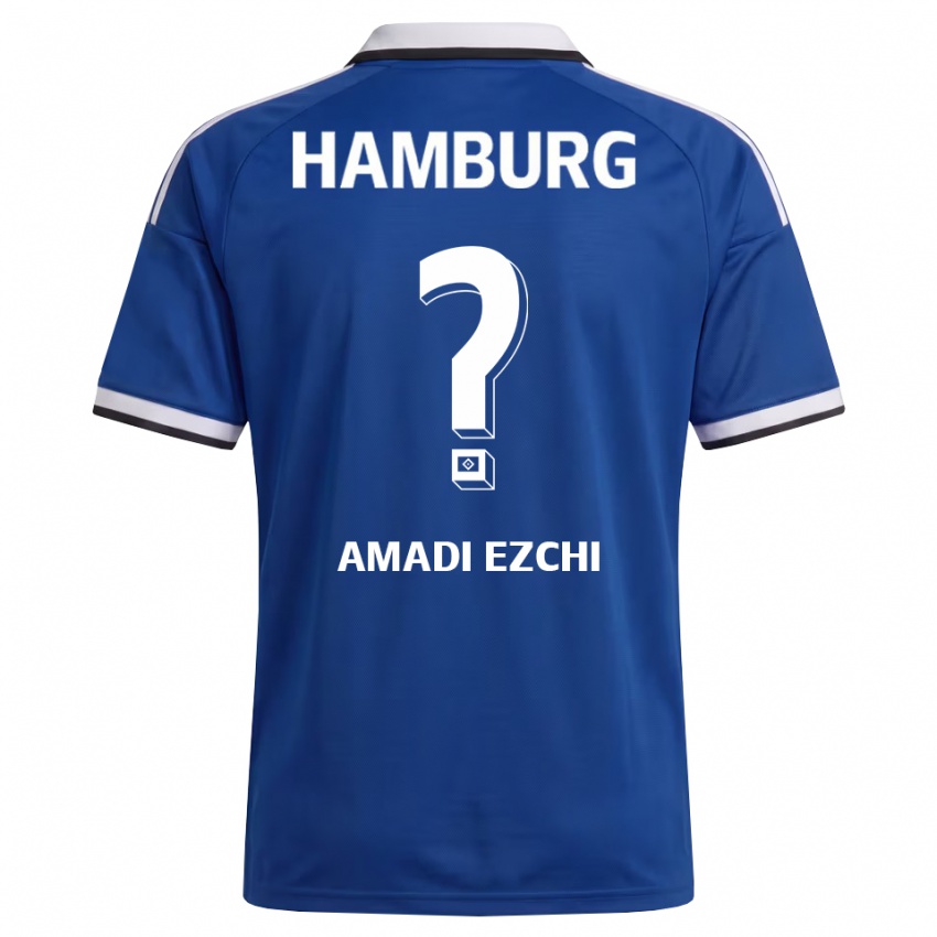 נשים Emmanuel Amadi Ezchi #0 לבן כחול הרחק ג'רזי 2026/27 חולצה קצרה