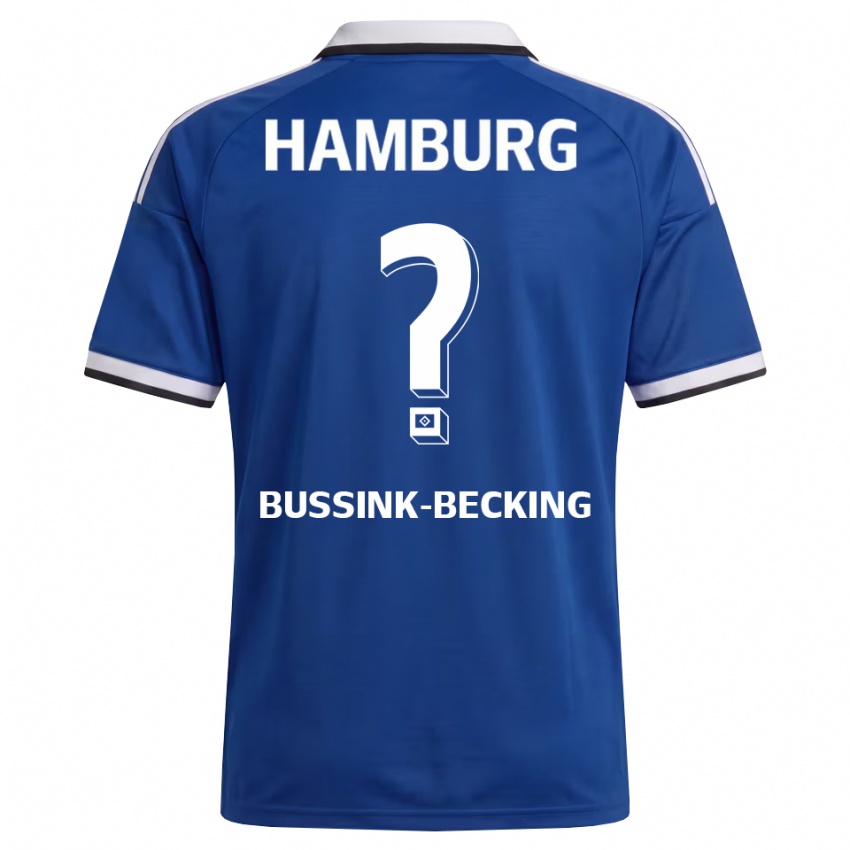 נשים Piet-Luis Bussink-Becking #0 לבן כחול הרחק ג'רזי 2026/27 חולצה קצרה