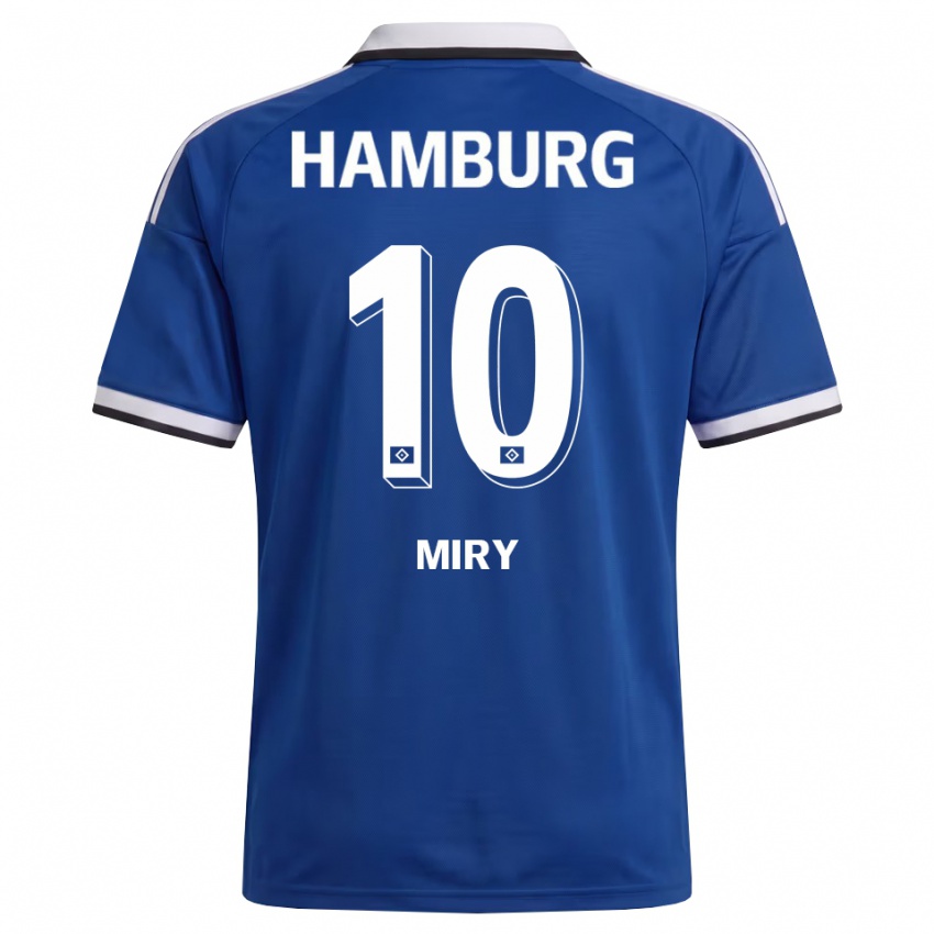 נשים Hamza Miry #10 לבן כחול הרחק ג'רזי 2026/27 חולצה קצרה