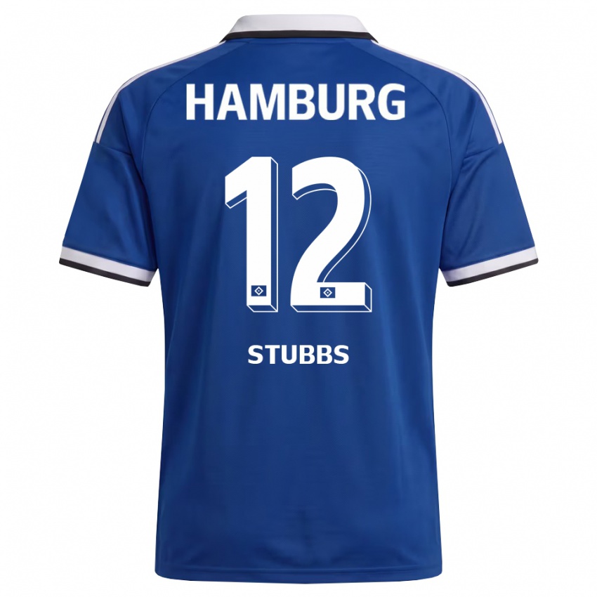 נשים James Stubbs #12 לבן כחול הרחק ג'רזי 2026/27 חולצה קצרה