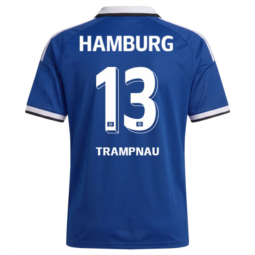 נשים Hannes Trampnau #13 לבן כחול הרחק ג'רזי 2026/27 חולצה קצרה