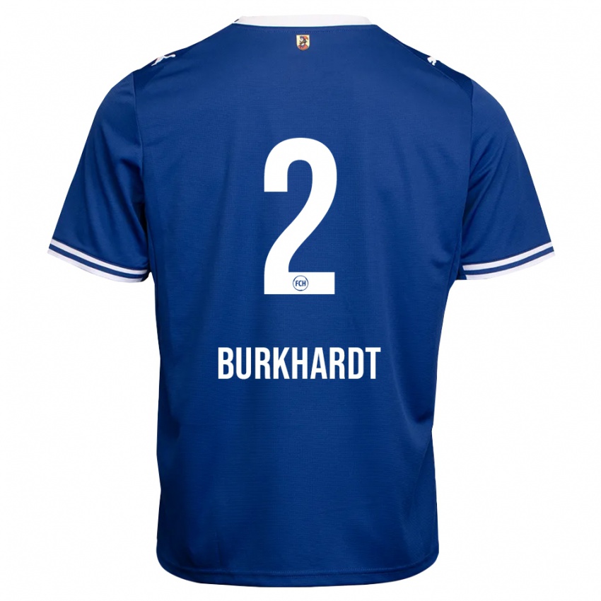 נשים Hannes Burkhardt #2 כחול מלכותי לבן הרחק ג'רזי 2026/27 חולצה קצרה