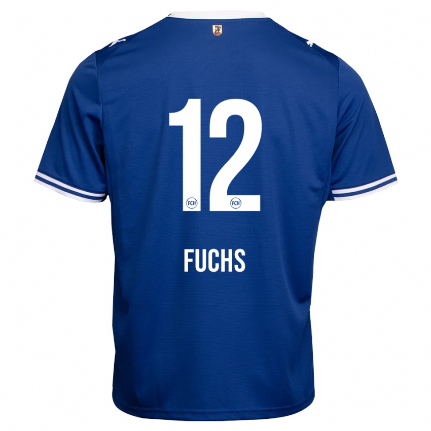 נשים Celine Fuchs #12 כחול מלכותי לבן הרחק ג'רזי 2026/27 חולצה קצרה