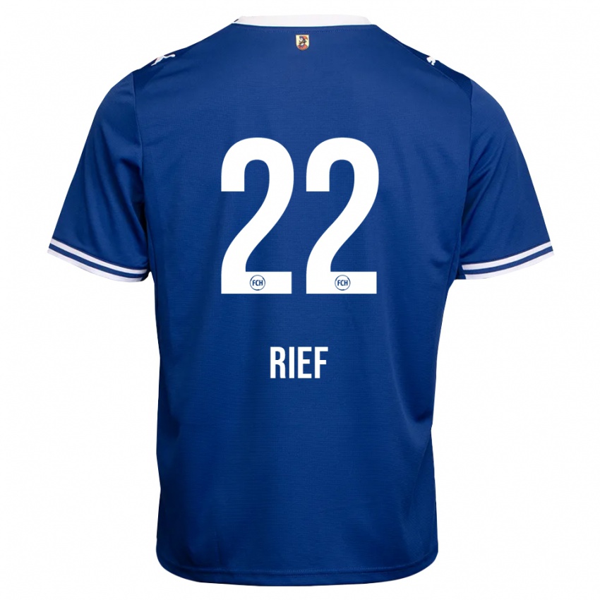 נשים Eugen Rief #22 כחול מלכותי לבן הרחק ג'רזי 2026/27 חולצה קצרה