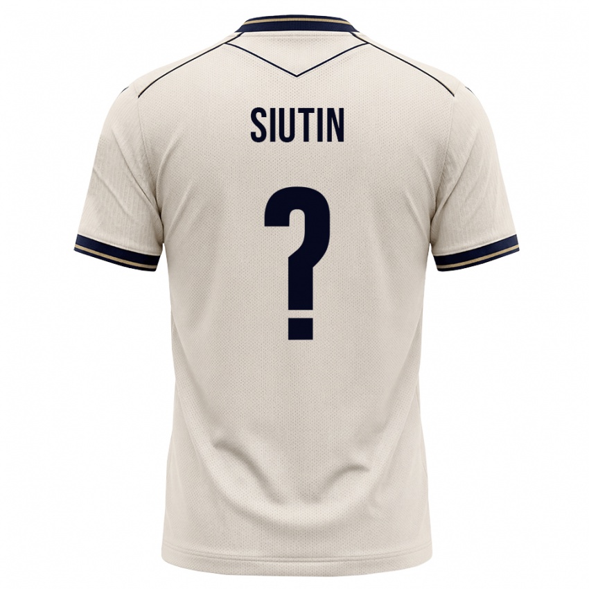 נשים Kirill Siutin #0 לבן מבריק כחול דיו הרחק ג'רזי 2026/27 חולצה קצרה