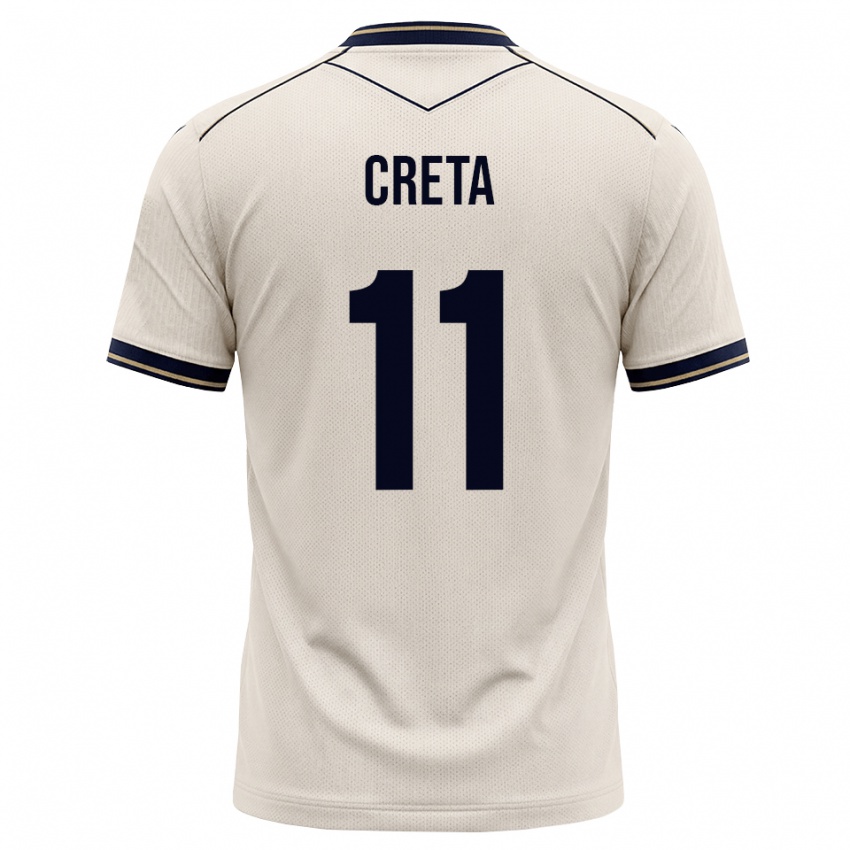 נשים David Creța #11 לבן מבריק כחול דיו הרחק ג'רזי 2026/27 חולצה קצרה