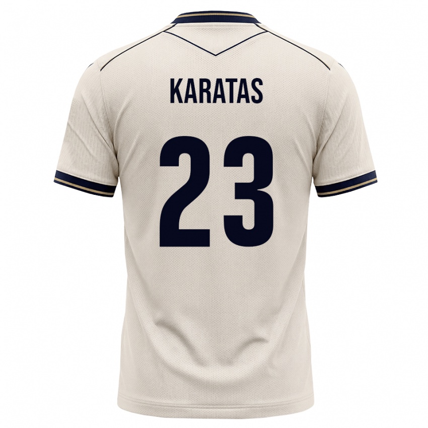 נשים Can Karatas #23 לבן מבריק כחול דיו הרחק ג'רזי 2026/27 חולצה קצרה