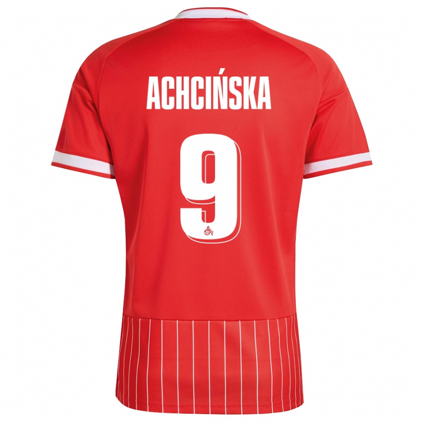 נשים Adriana Achcińska #9 ירוק אדום לבן הרחק ג'רזי 2026/27 חולצה קצרה