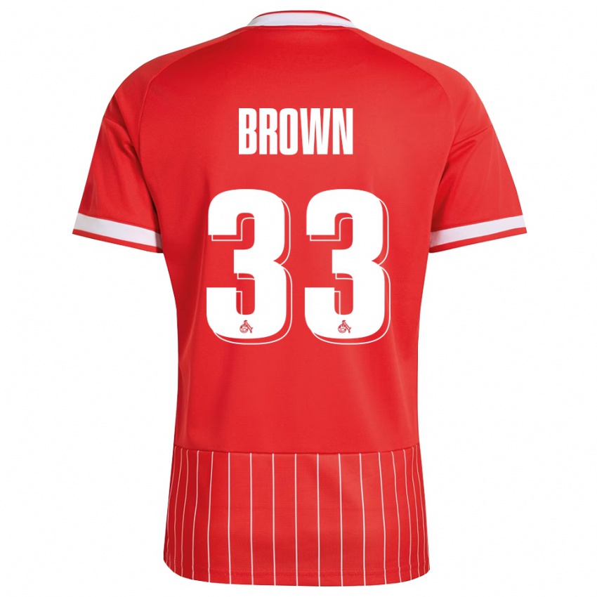 נשים Evan Brown #33 ירוק אדום לבן הרחק ג'רזי 2026/27 חולצה קצרה