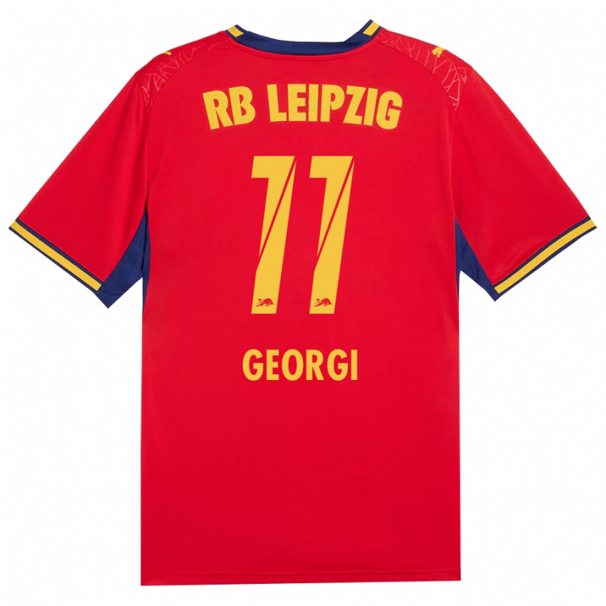 נשים Fyn Georgi #11 כחול מלכותי צהוב אדום הרחק ג'רזי 2026/27 חולצה קצרה
