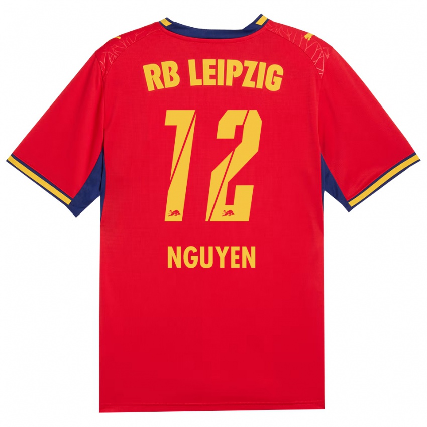 נשים Vu Nguyen #12 כחול מלכותי צהוב אדום הרחק ג'רזי 2026/27 חולצה קצרה
