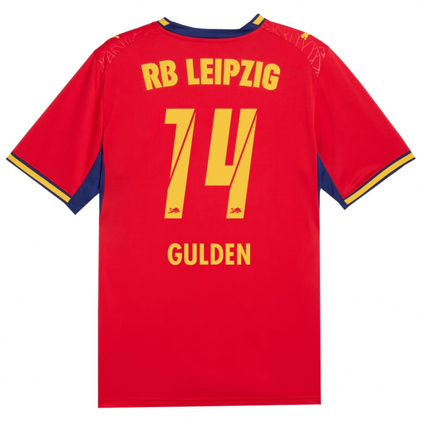 נשים Erik Gulden #14 כחול מלכותי צהוב אדום הרחק ג'רזי 2026/27 חולצה קצרה