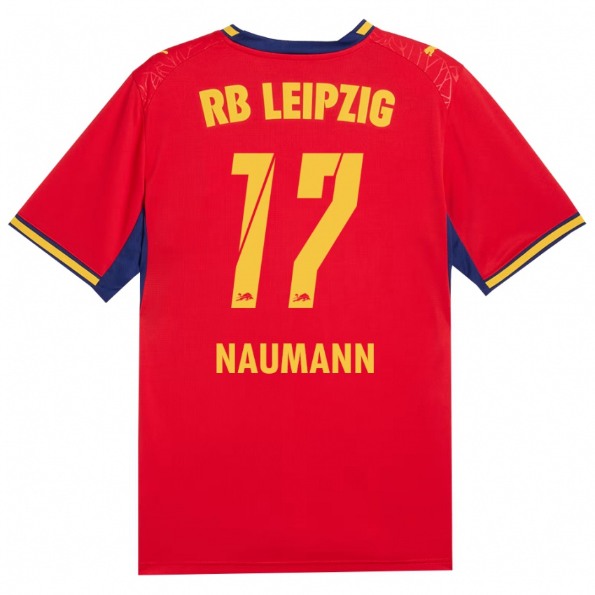 נשים Carlos Naumann #17 כחול מלכותי צהוב אדום הרחק ג'רזי 2026/27 חולצה קצרה