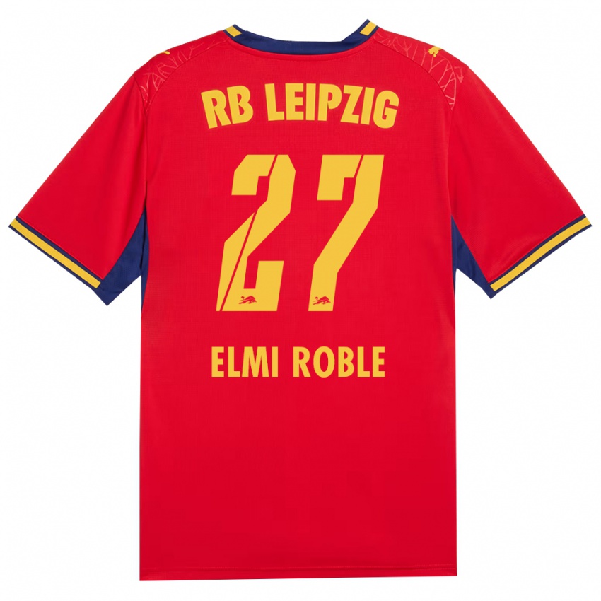 נשים Alinur Elmi Roble #27 כחול מלכותי צהוב אדום הרחק ג'רזי 2026/27 חולצה קצרה