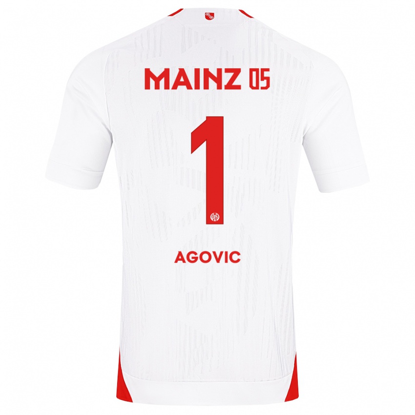 נשים Daris Agovic #1 לבן אדום צהוב הרחק ג'רזי 2026/27 חולצה קצרה