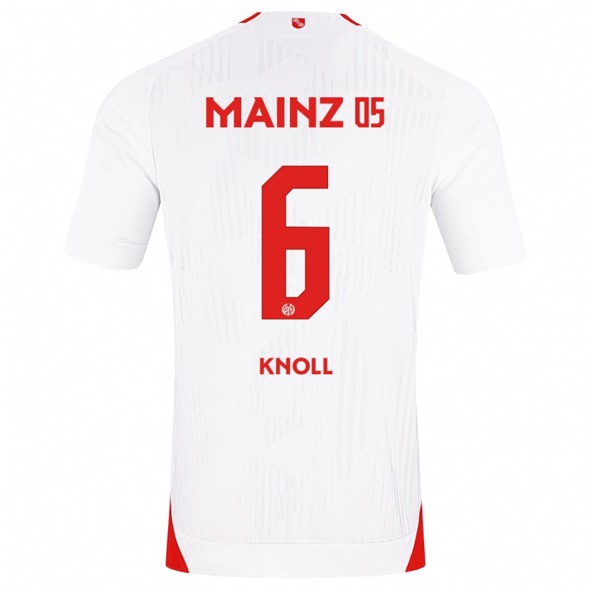נשים Max Knoll #6 לבן אדום צהוב הרחק ג'רזי 2026/27 חולצה קצרה