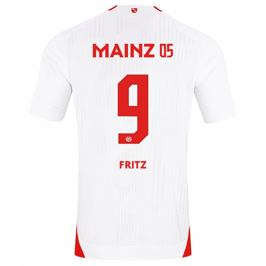 נשים April Fritz #9 לבן אדום צהוב הרחק ג'רזי 2026/27 חולצה קצרה