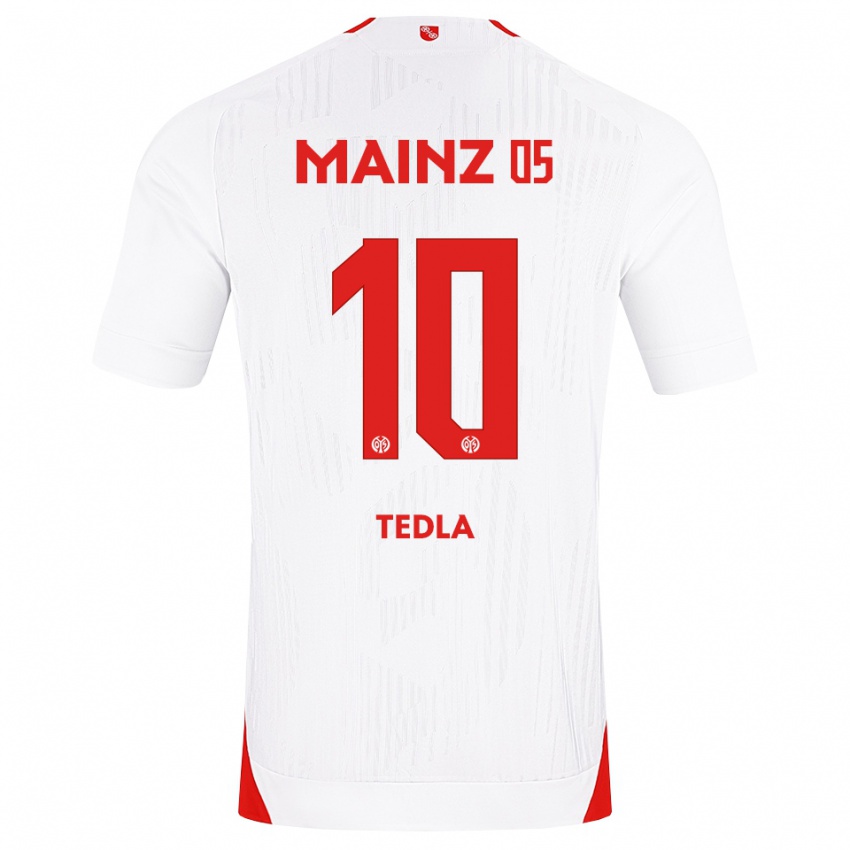 נשים Simon Tedla #10 לבן אדום צהוב הרחק ג'רזי 2026/27 חולצה קצרה