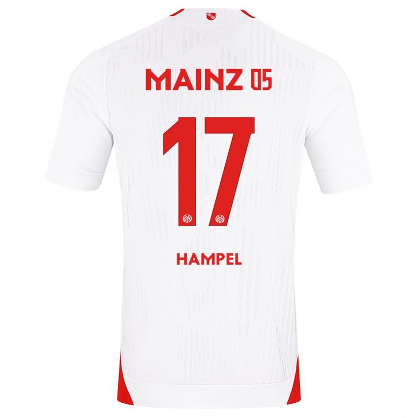 נשים Luca Hampel #17 לבן אדום צהוב הרחק ג'רזי 2026/27 חולצה קצרה