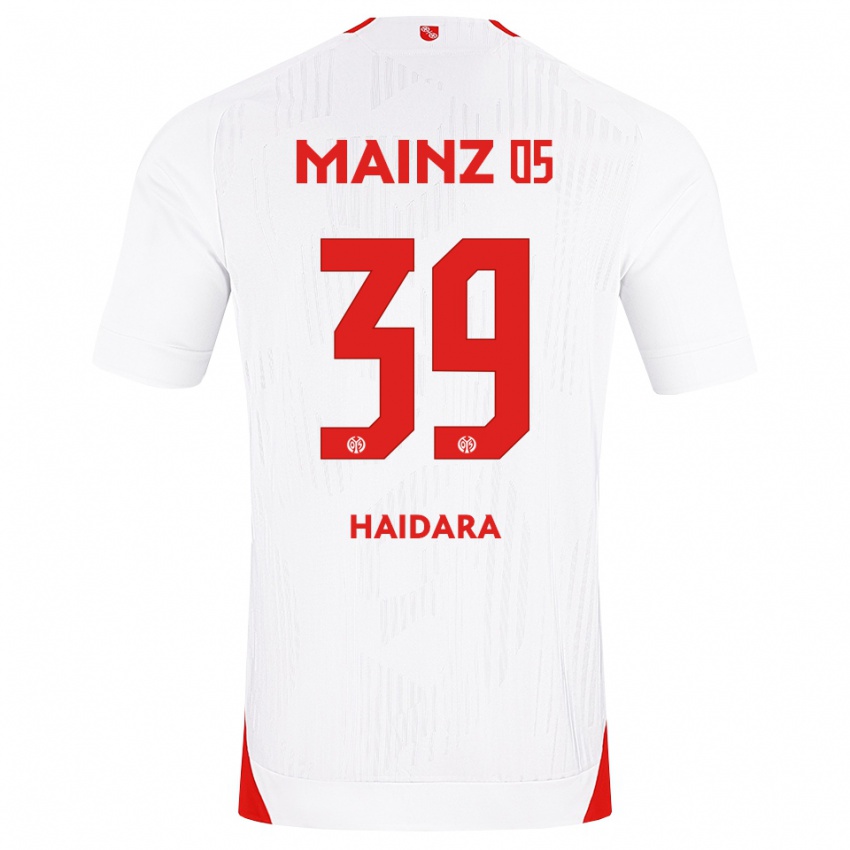 נשים Alynho Haidara #39 לבן אדום צהוב הרחק ג'רזי 2026/27 חולצה קצרה