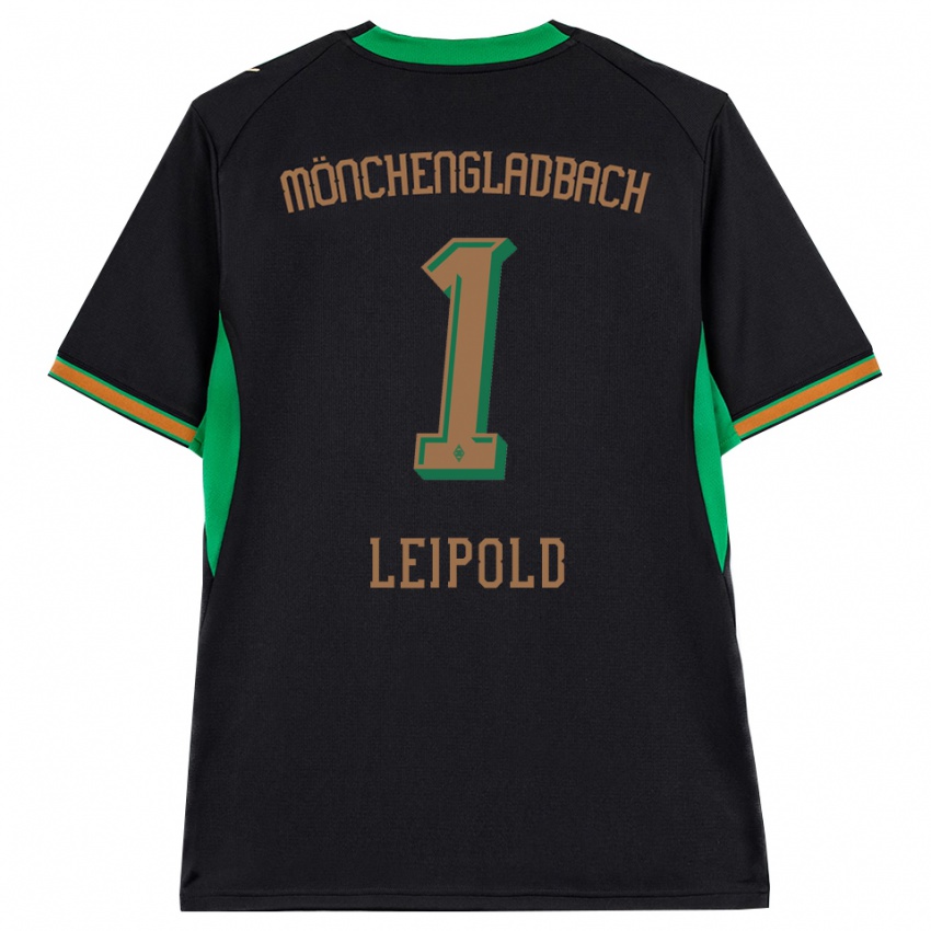 נשים Lasse Leipold #1 שחור כתום ירוק חום הרחק ג'רזי 2026/27 חולצה קצרה