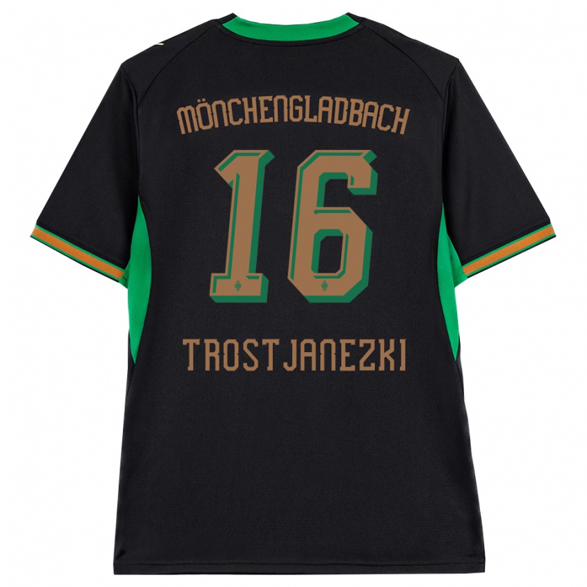 נשים Noel Trostjanezki #16 שחור כתום ירוק חום הרחק ג'רזי 2026/27 חולצה קצרה
